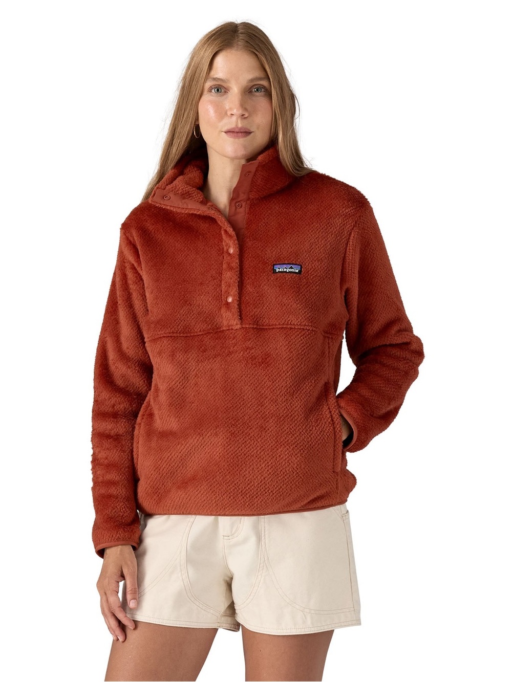 PATAGONIA W'S RE-TOOL HALF SNAP PULLOVER, NWT, RUSTY Orange